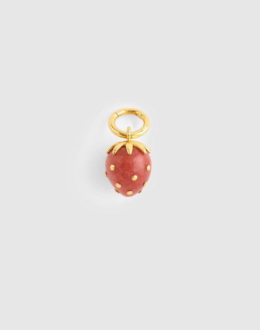 Madewell Semiprecious Strawberry Charm Antique Gold
