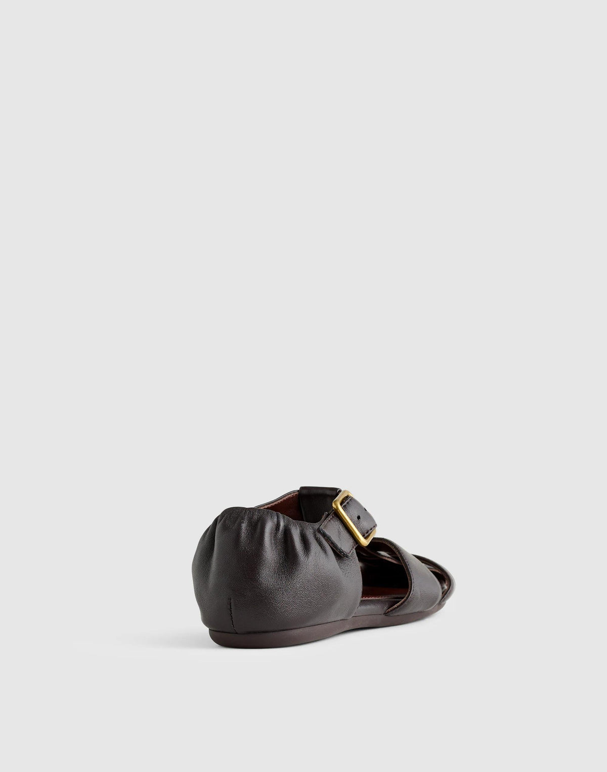 Madewell The Greta Fisherman Sandal Dark Carob