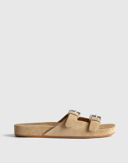 Madewell The Cambrea Double-Strap Sandal Field Khaki