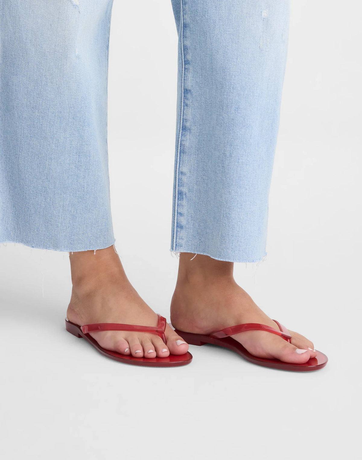 Madewell Madewell x Melissa Jelly Thong Sandal Cherry