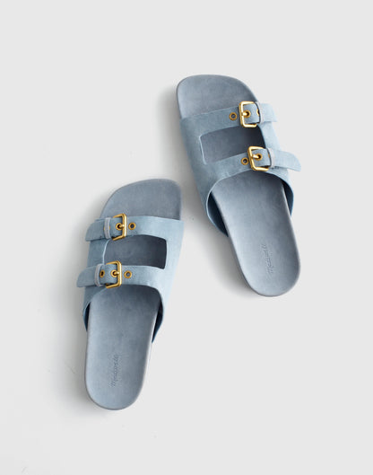 Madewell The Cambrea Double-Strap Sandal Serene Blue