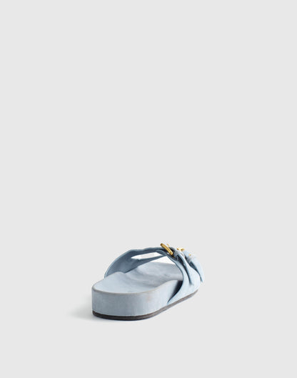 Madewell The Cambrea Double-Strap Sandal Serene Blue