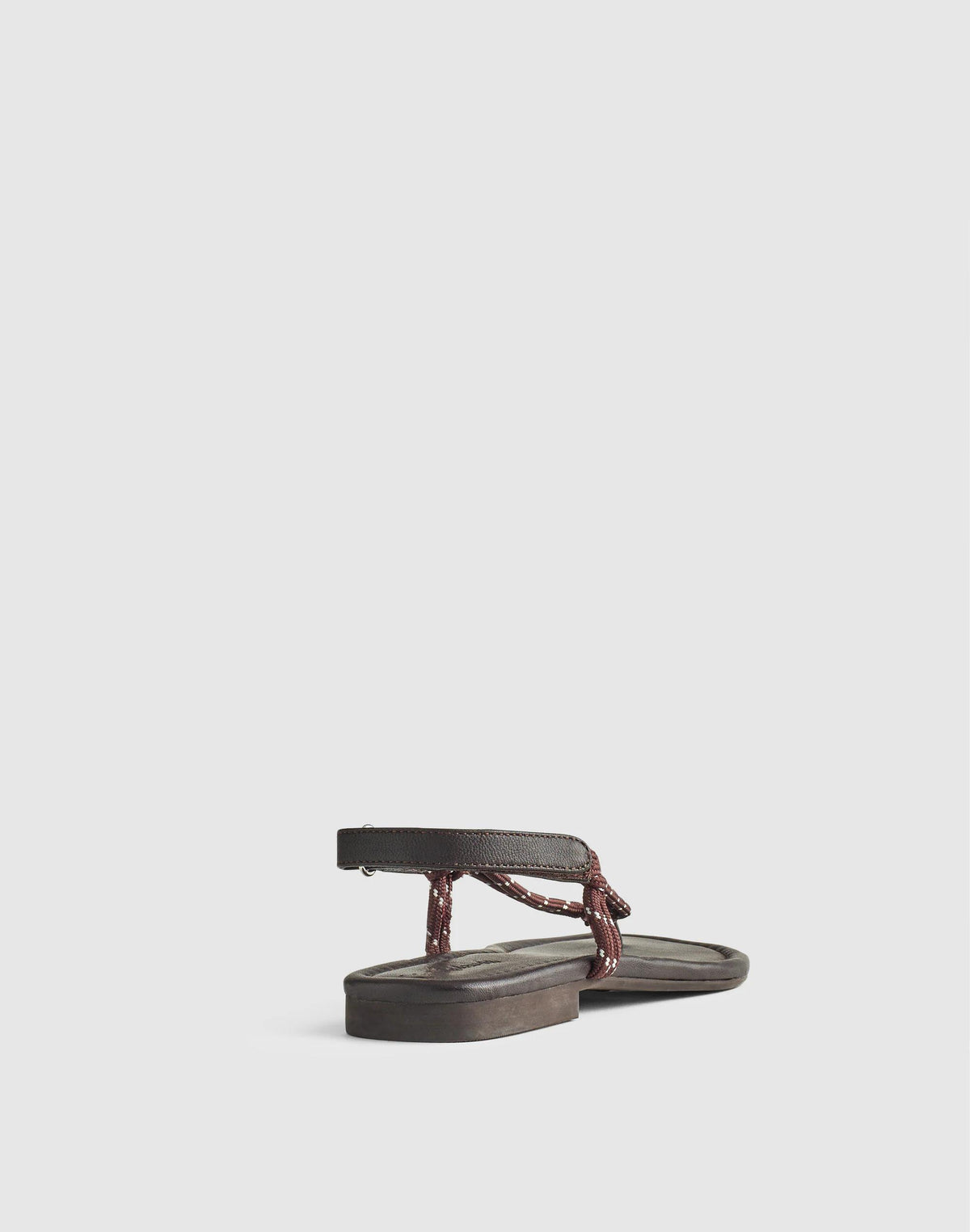Madewell The Aliyah Thong Sandal in Paracord Dark Carob
