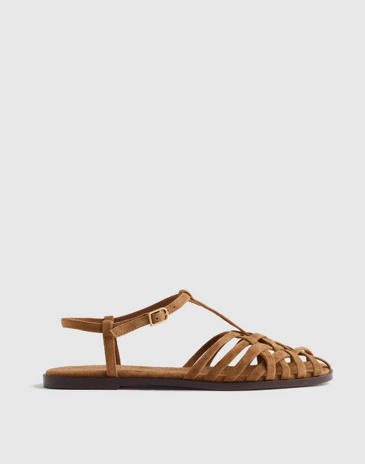 Madewell The Milano Fisherman Sandal Cumin