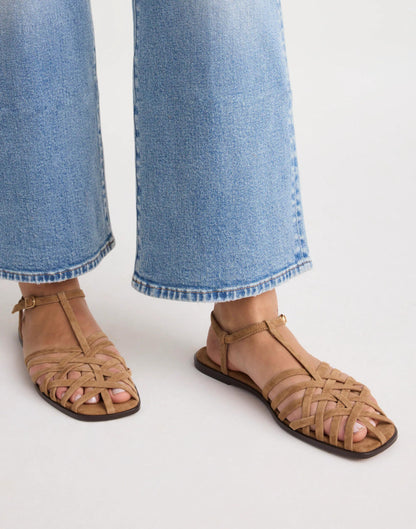 Madewell The Milano Fisherman Sandal Cumin
