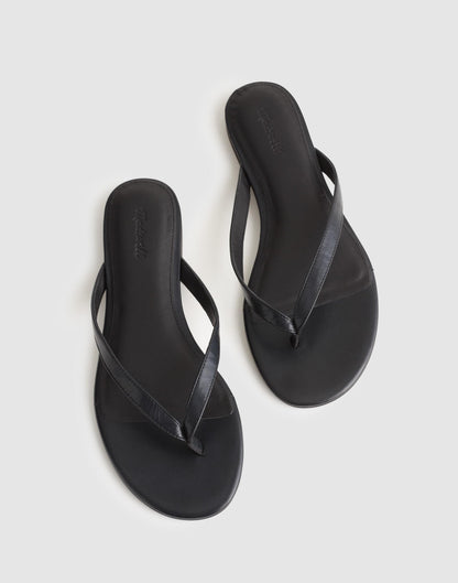 Madewell The Iggy Thong Sandal True Black