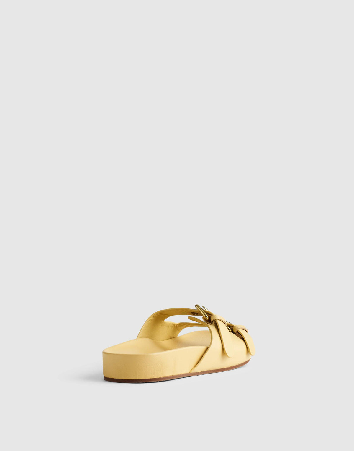 Madewell The Cambrea Double-Strap Sandal Yellow Clay