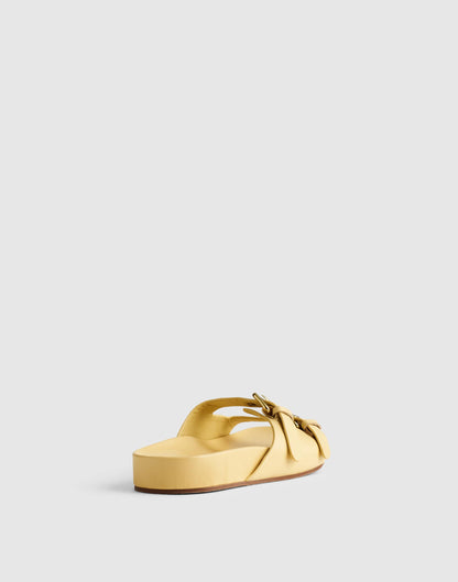 Madewell The Cambrea Double-Strap Sandal Yellow Clay