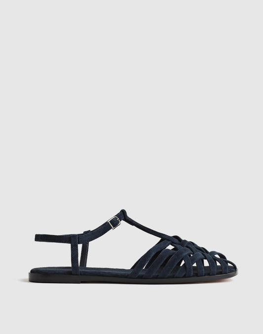 Madewell The Milano Fisherman Sandal Juniper Berry