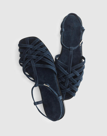 Madewell The Milano Fisherman Sandal Juniper Berry