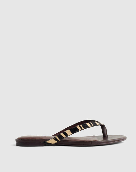 Madewell The Iggy Thong Sandal Espresso Bean Multi
