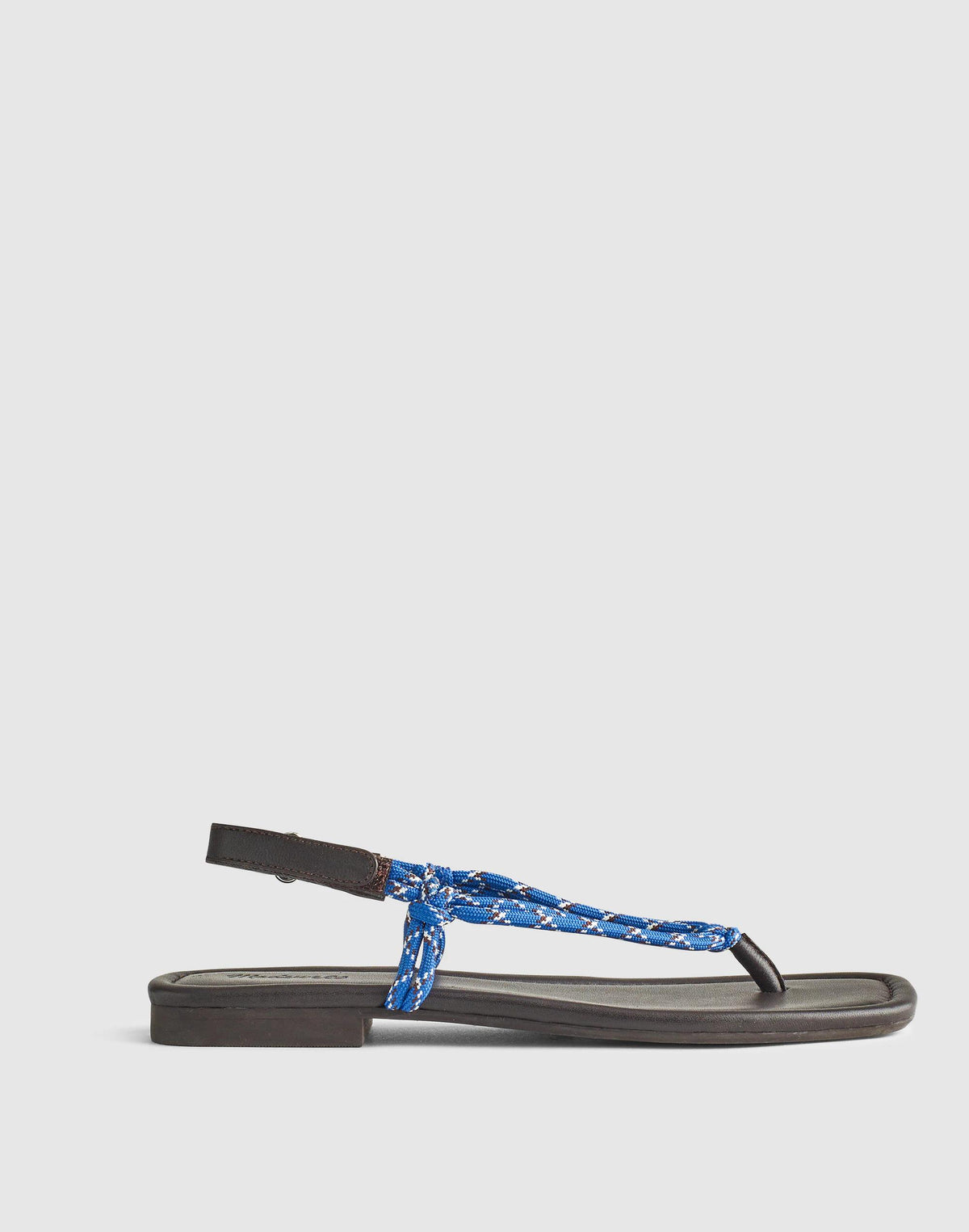 Madewell The Aliyah Thong Sandal in Paracord Retro Blue