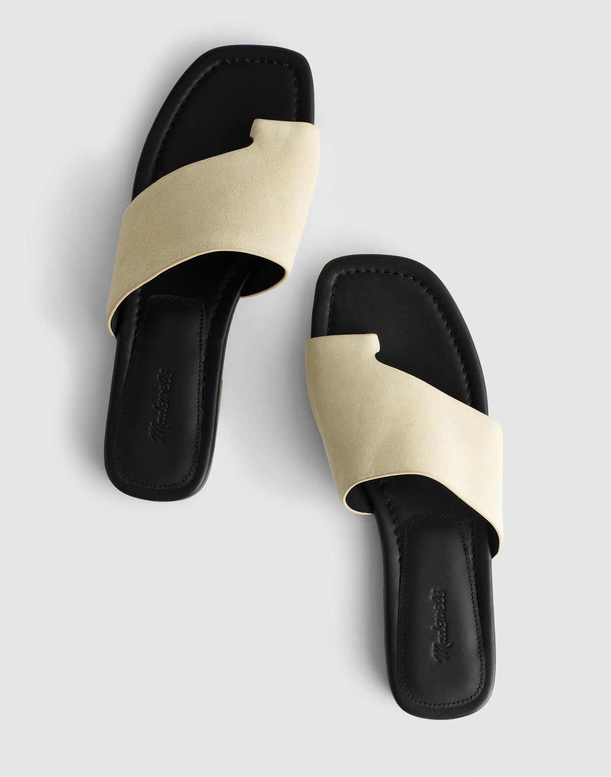 Madewell The Maycie Toe-Loop Slide Flax