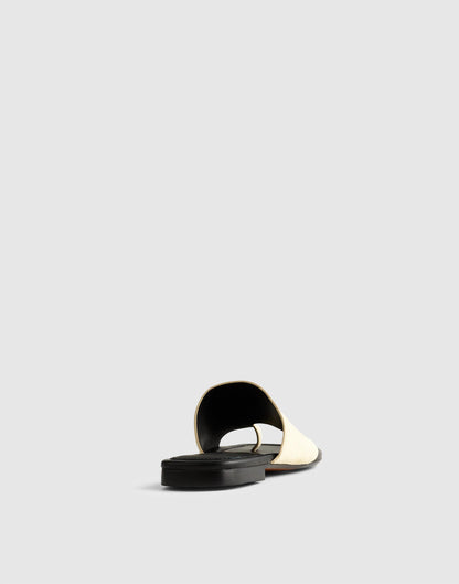 Madewell The Maycie Toe-Loop Slide Flax