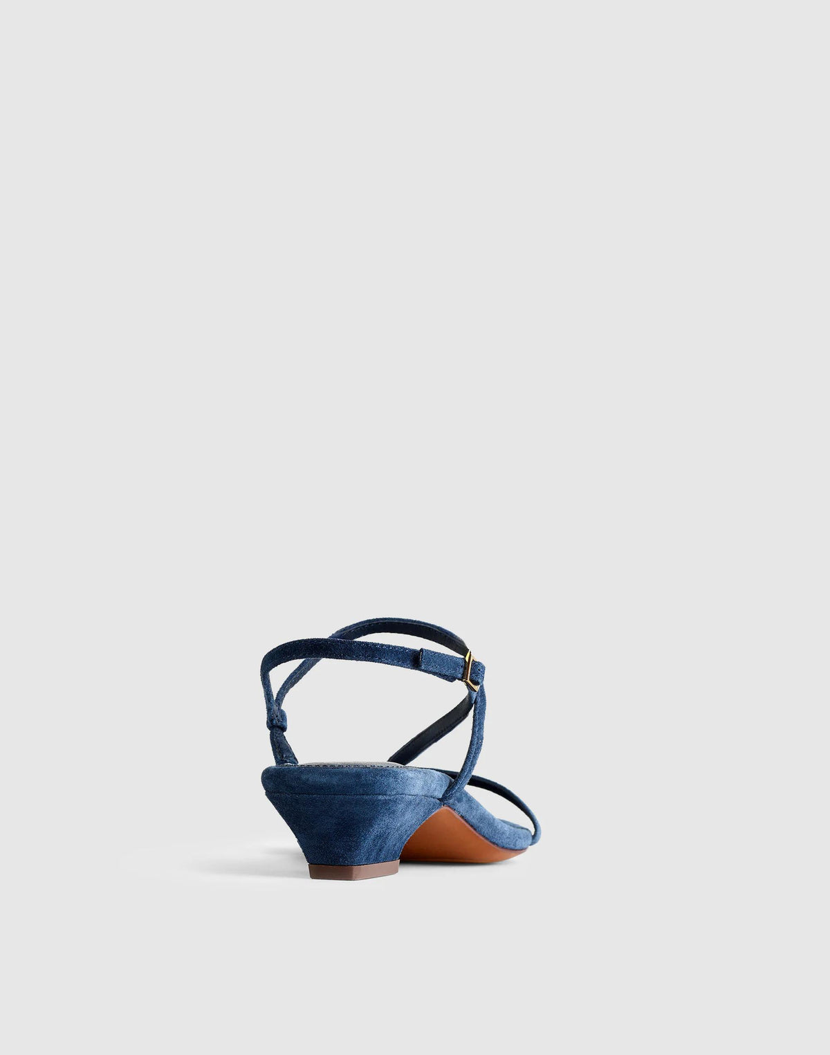 Madewell The Maycie Asymmetric T-Strap Sandal Warm Midnight