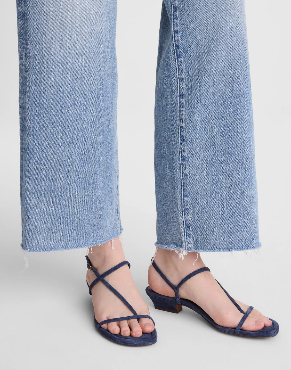 Madewell The Maycie Asymmetric T-Strap Sandal Warm Midnight