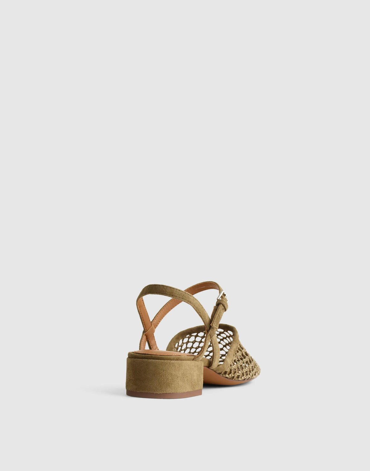 Madewell The Lola Ankle-Strap Heeled Sandal Safari Khaki