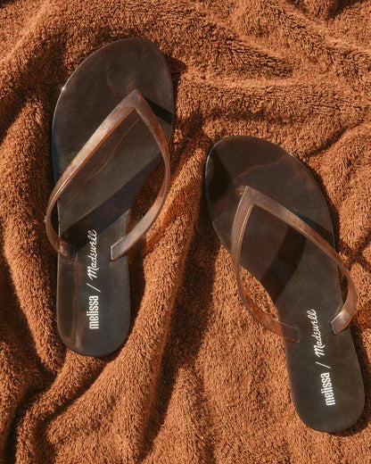 Madewell Madewell x Melissa Jelly Thong Sandal Chocolate