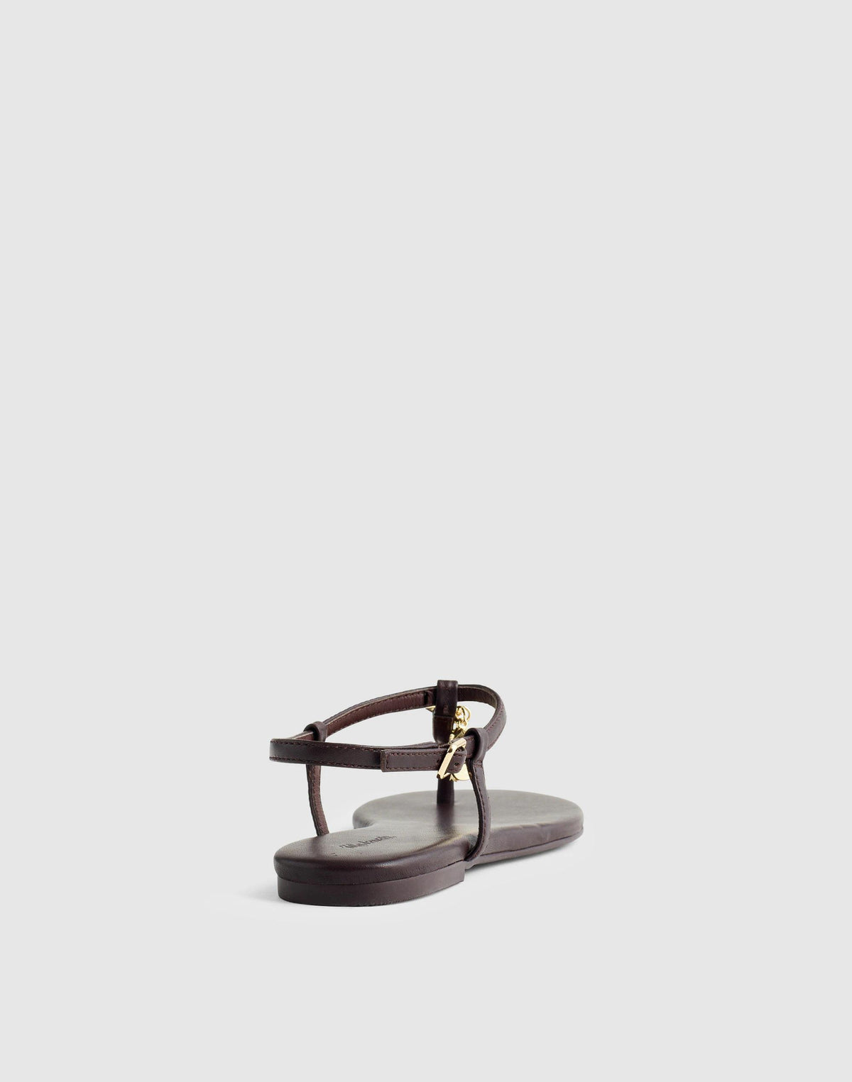 Madewell Madewell x Shopbop Iggy Charm T-Strap Sandal in Leather Coffee Bean