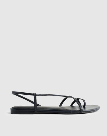 Madewell The Iggy Strappy Sandal True Black