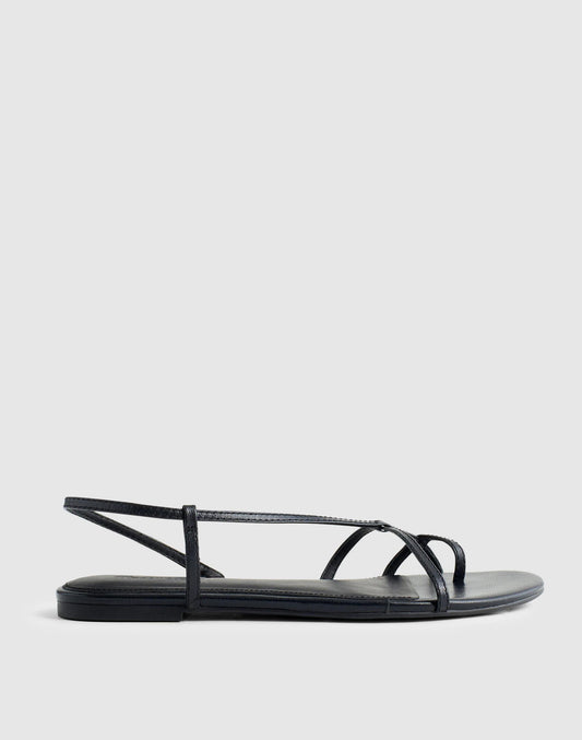 Madewell The Iggy Strappy Sandal True Black