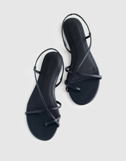 Madewell The Iggy Strappy Sandal True Black