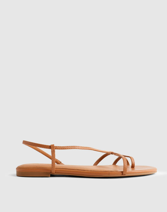Madewell The Iggy Strappy Sandal Toasted Coconut