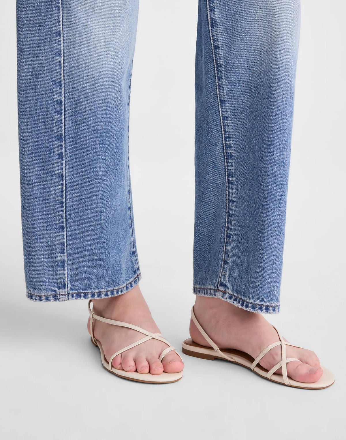 Madewell The Iggy Strappy Sandal Vintage Muslin