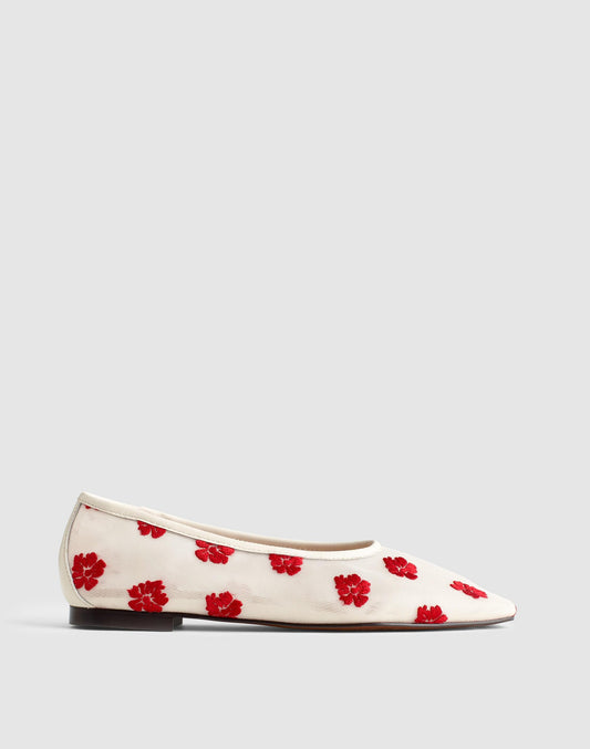 Madewell The Mylie Ballet Flat Vintage Ivory Multi