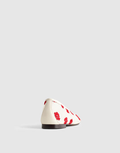 Madewell The Mylie Ballet Flat Vintage Ivory Multi