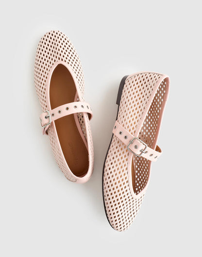 Madewell The Remy Mary Jane Flat Minimal Pink