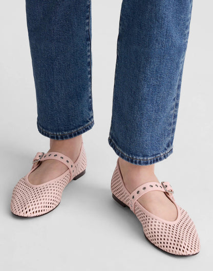 Madewell The Remy Mary Jane Flat Minimal Pink