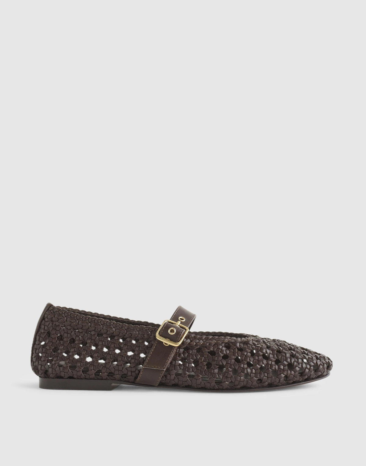 Madewell The Remy Mary Jane Flat Dark Carob