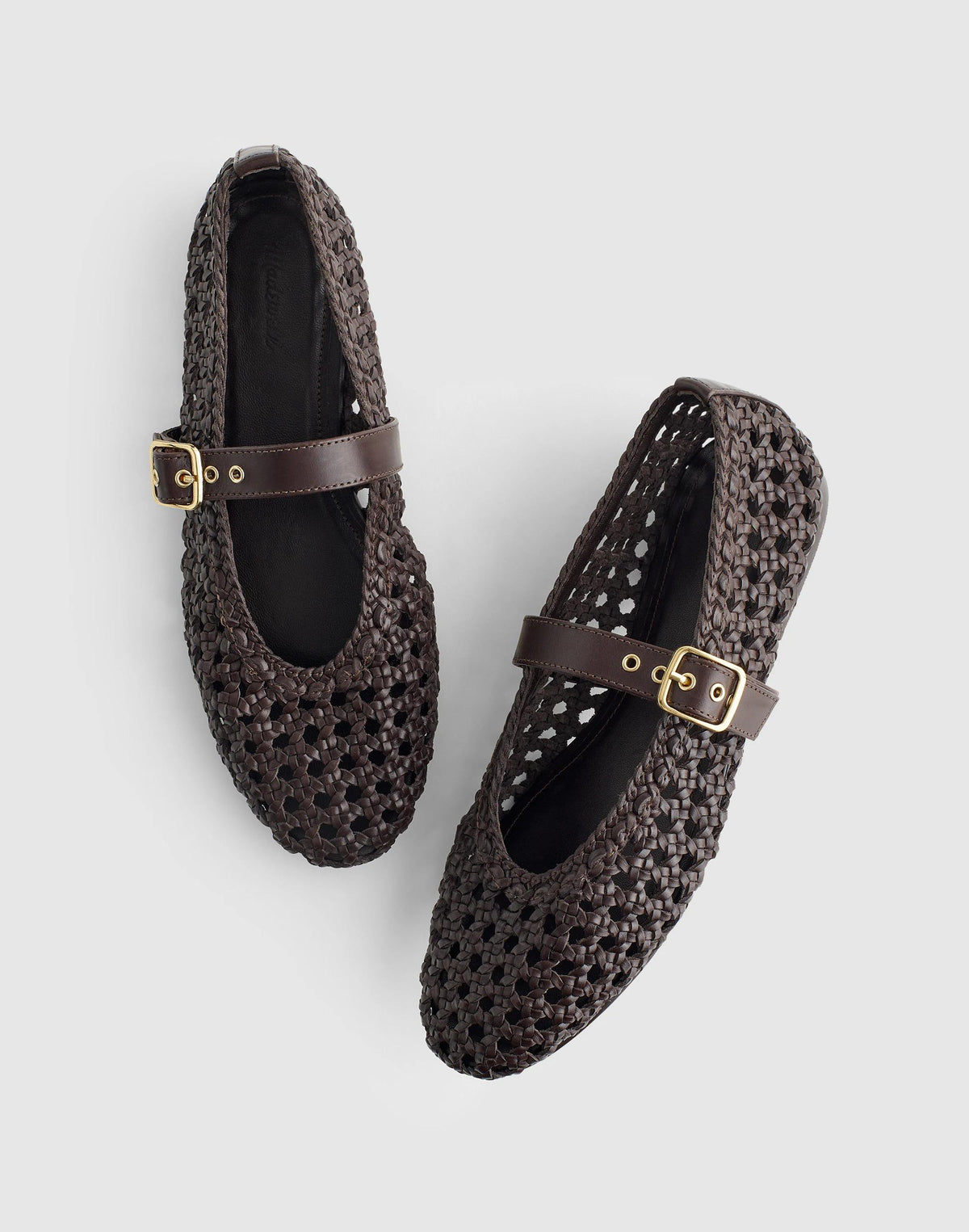 Madewell The Remy Mary Jane Flat Dark Carob