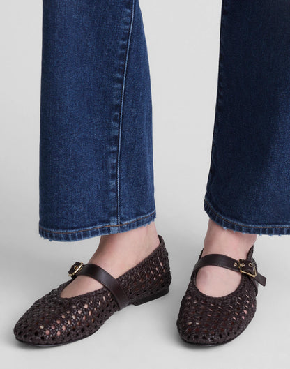 Madewell The Remy Mary Jane Flat Dark Carob