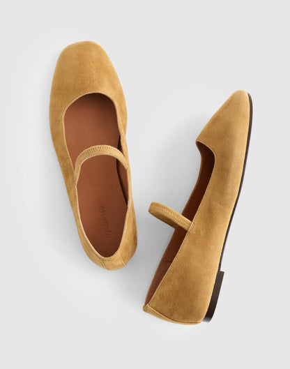 Madewell The Greta Ballet Flat Olive Surplus