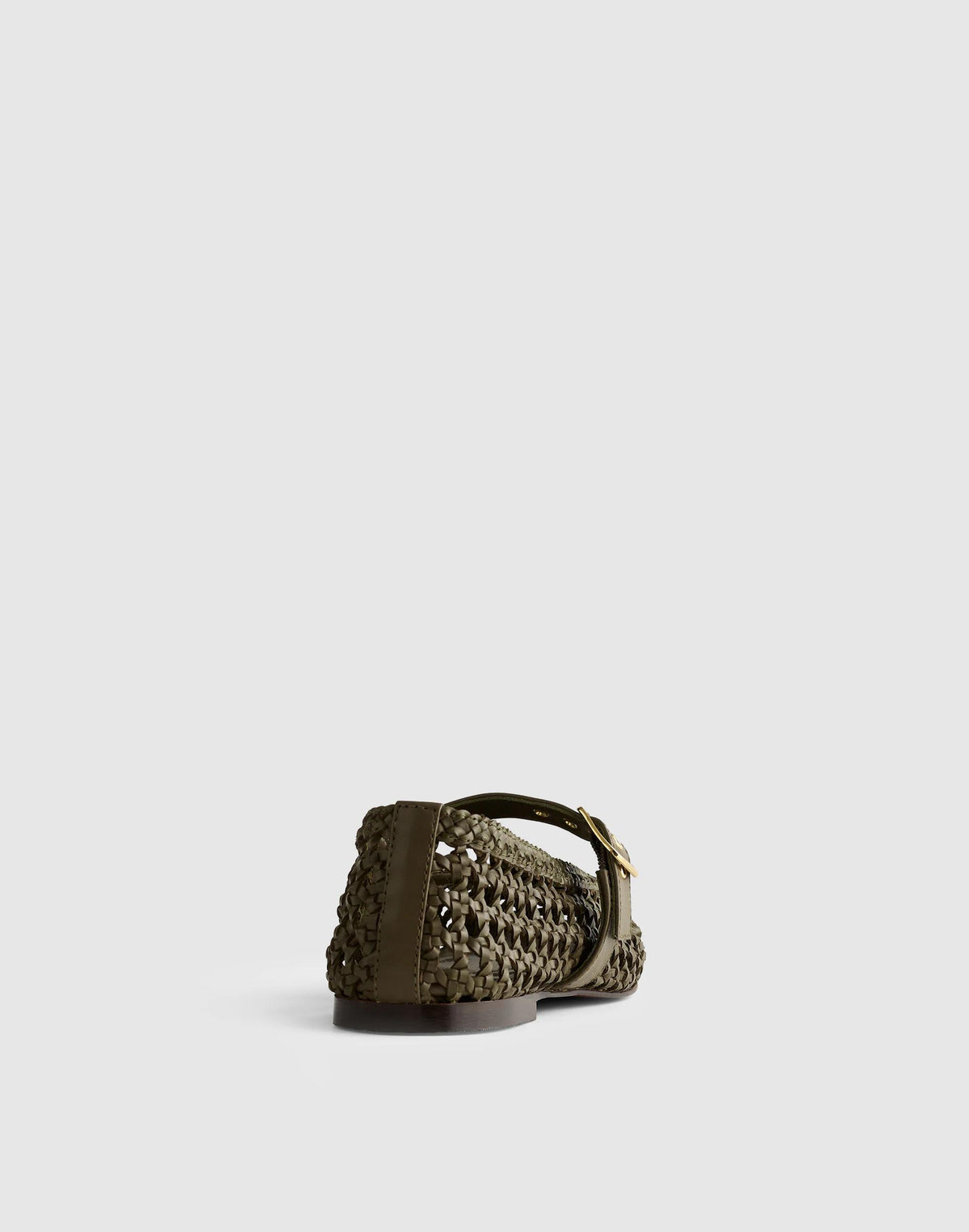 Madewell The Remy Mary Jane Flat Faded Olive
