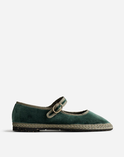Madewell Flabelus Jay Mary Janes Green Multi