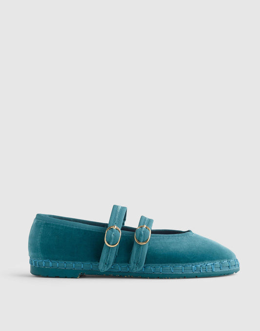 Madewell Flabelus Lady Claire Mary Janes Green