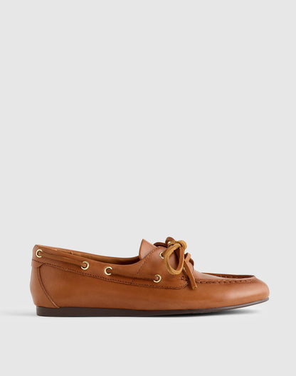 Madewell The Jamie Boat Shoe Darest Brown