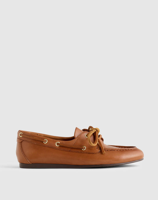 Madewell The Jamie Boat Shoe Darest Brown