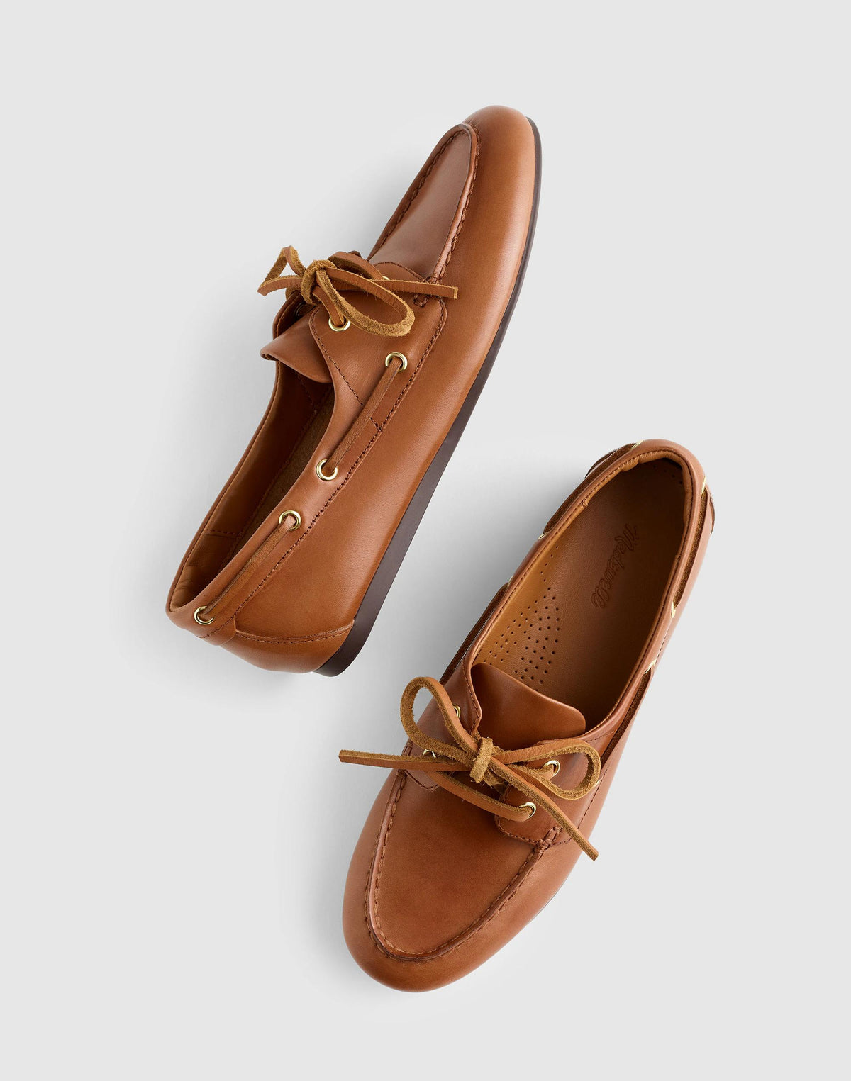 Madewell The Jamie Boat Shoe Darest Brown