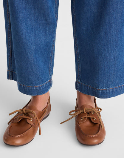Madewell The Jamie Boat Shoe Darest Brown