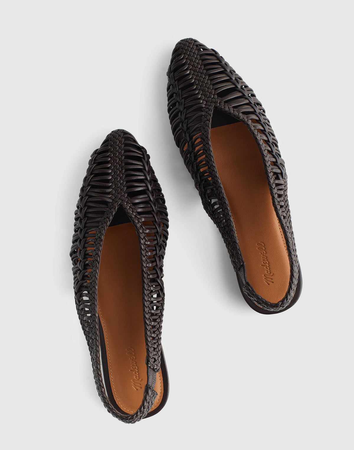 Madewell The Harpor Slingback Flat Dark Carob