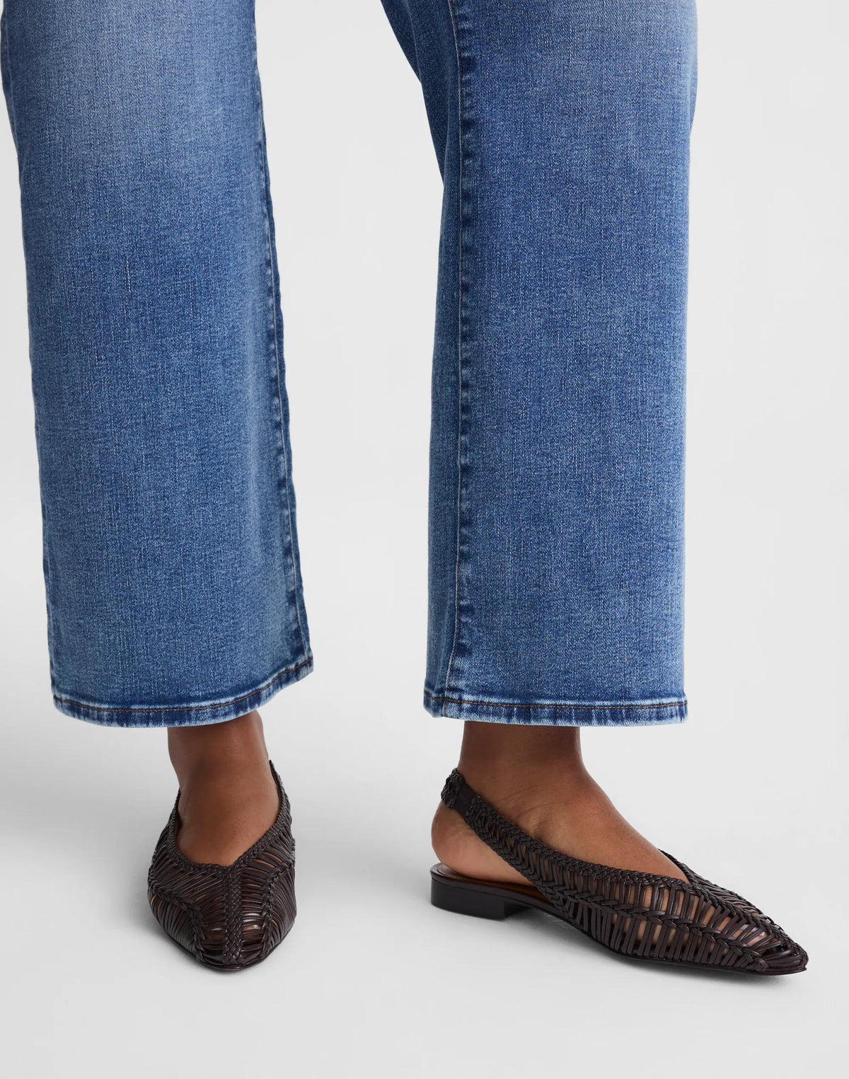 Madewell The Harpor Slingback Flat Dark Carob