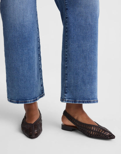Madewell The Harpor Slingback Flat Dark Carob