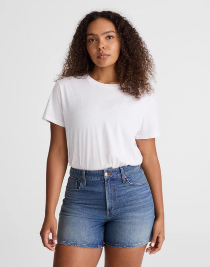Madewell The Curvy Perfect Vintage Mid-Length Jean Short Irmo Wash