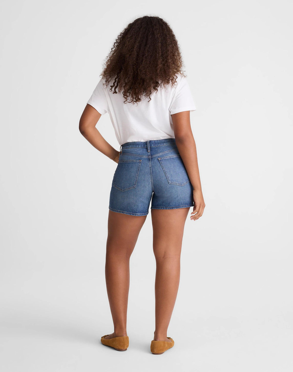 Madewell The Curvy Perfect Vintage Mid-Length Jean Short Irmo Wash