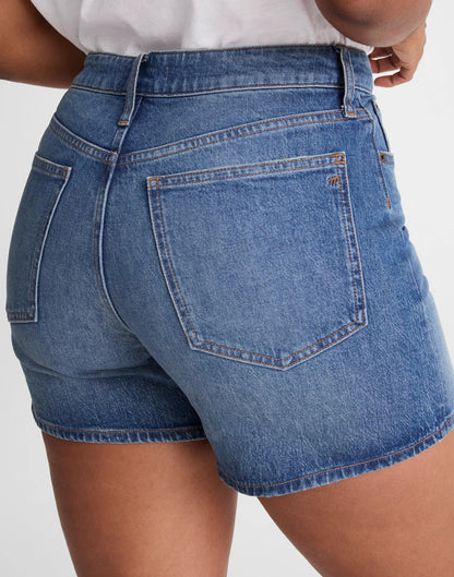 Madewell The Curvy Perfect Vintage Mid-Length Jean Short Irmo Wash