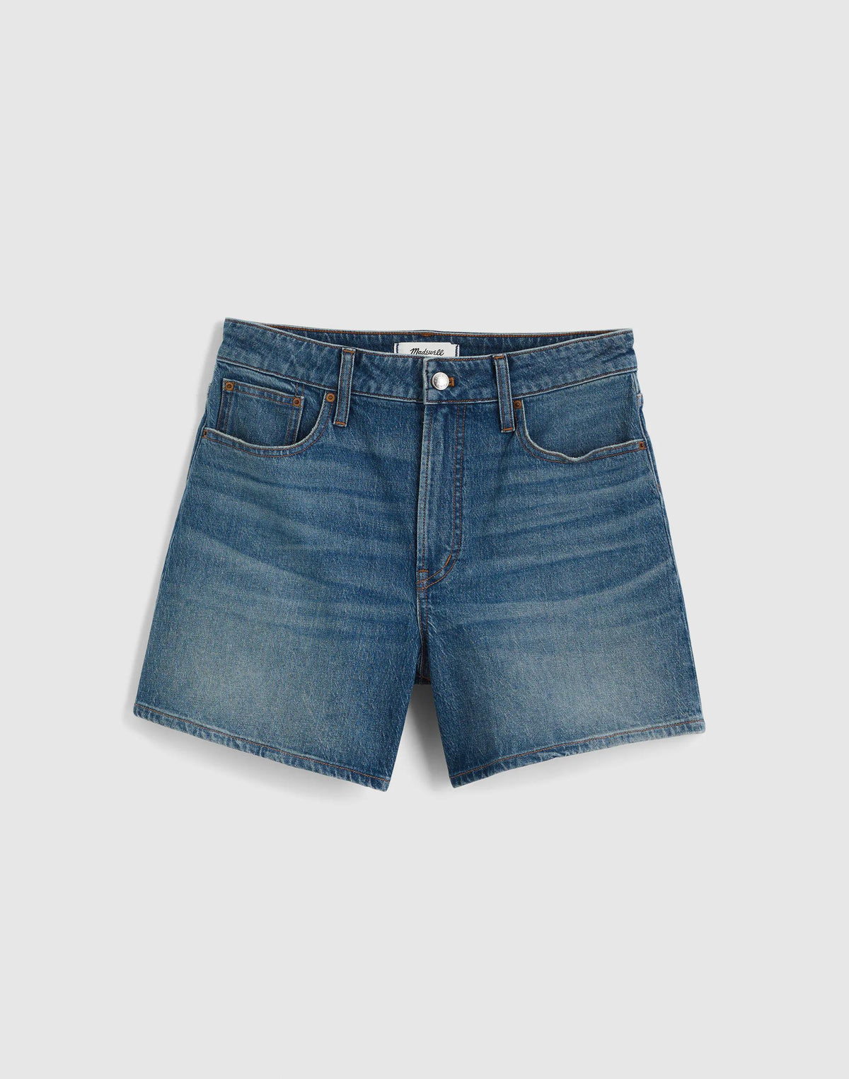 Madewell The Curvy Perfect Vintage Mid-Length Jean Short Irmo Wash